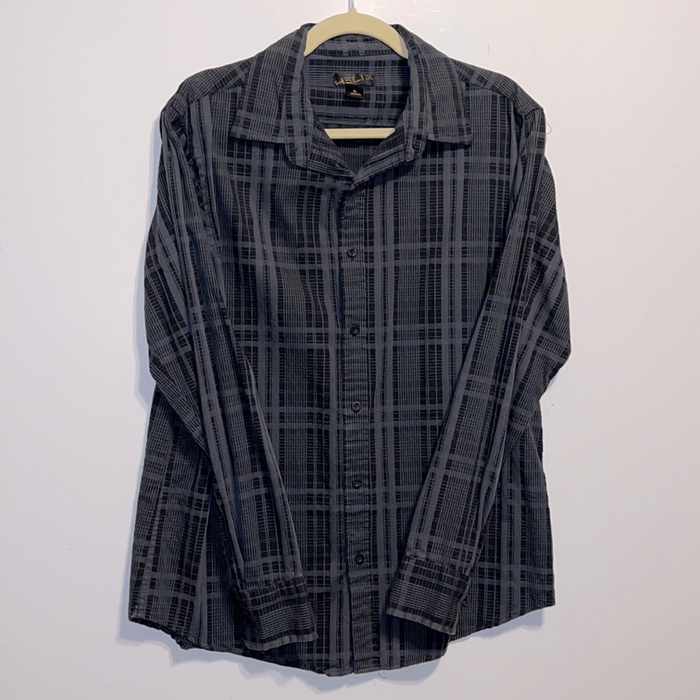 Helix Large Long Sleeve‎ plaid Shirt
